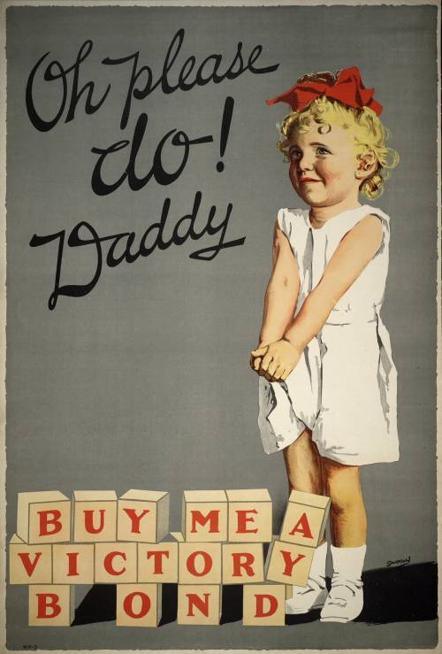 This is a poster advertising war bonds during world war i. who was the target audience for this post