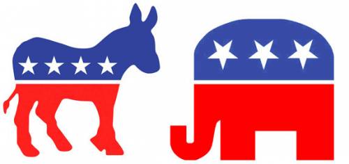 Who first used a donkey to symbolize the democratic party and an elephant to symbolize the republica
