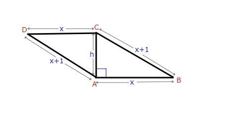 One of diagonals of a parallelogram is its altitude. what is the length of this altitude, if its per