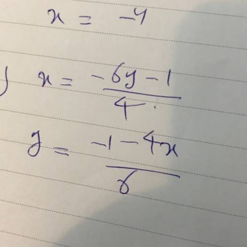 Write 6-(5x+2)+8y=x- (2y+3) in two forms