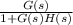 \frac{G(s)}{1+G(s)H(s)}