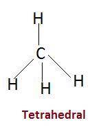 If the compound methane (ch4) has no lone pairs, it would take which shape?  a. linear compound  b.