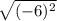 \sqrt{(-6)^2}