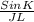 \frac{SinK}{JL}