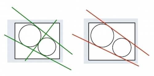 Choose the required figure.  two circles that have exactly two common tangents:  which image is it?