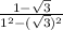 \frac{1-\sqrt{3}}{1^{2}-(\sqrt{3})^{2}}