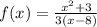 f(x) =\frac{x^2+3}{3(x-8)}