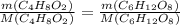 \frac{m (C_{4}H_{8}O_{2})}{M (C_{4}H_{8}O_{2})} =  \frac{m (C_{6}H_{12}O_{8})}{M (C_{6}H_{12}O_{8})}