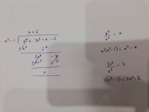 Which of the following expressions is this one equivalent to?  [tex]( {x}^{4}+ 2 {x}^{3} - x - 2) \d