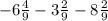 -6\frac{4}{9}-3\frac{2}{9}-8\frac{2}{9}