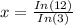 x = \frac{In(12)}{In(3)}