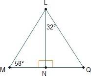 Is triangle mnl congruent to triangle qnl?  why or why not?  yes, they are congruent by either asa o