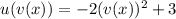 u(v(x)) = -2(v(x))^2 + 3