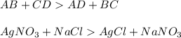 AB+CDAD+BC\\\\AgNO_3+NaClAgCl+NaNO_3