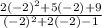 \frac{2(-2)^2+5(-2)+9}{(-2)^2+2(-2)-1}