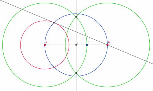 Using a compass and straight edge, construct a tangent line to a circle from a given exterior point.