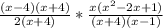 \frac{(x-4)(x+4)}{2(x+4)}*\frac{x(x^2-2x+1)}{(x+4)(x-1)}