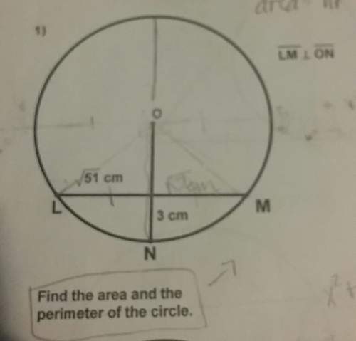 How can i find the area and perimeter of the circle? pls