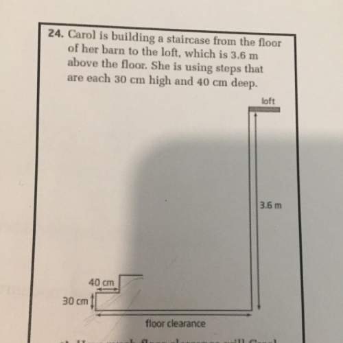 How much floor will carol need in order to fit the staircase? and how many steps will be required?&lt;