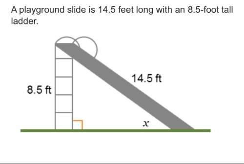 What is the measure of the angle that the slide makes with the ground, x, to the nearest degree? 28