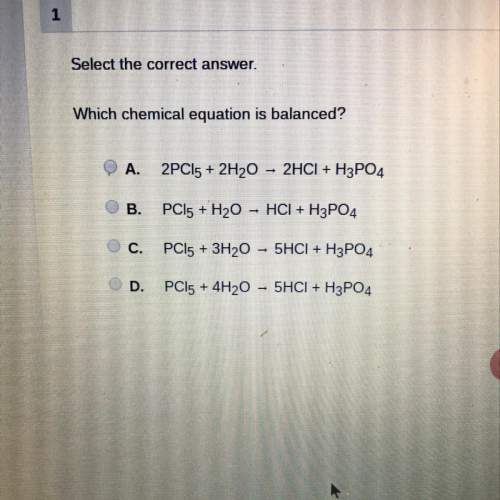 Which chemical equation is balanced?