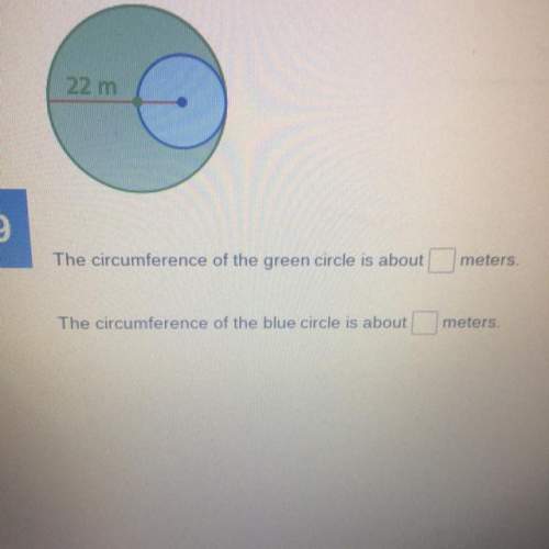 Find the circumference of both circles to the nearest hundredth.