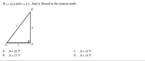 If t=29.6 and r=9.5 find r. round to the nearest tenth
