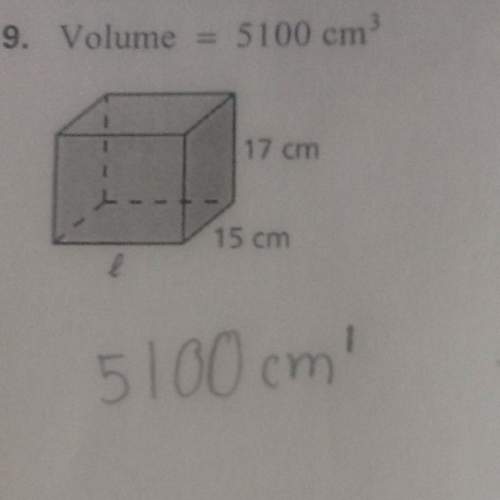 Write and solve an equation to find the missing dimension of the prism. it's volume=5100 cm to the t