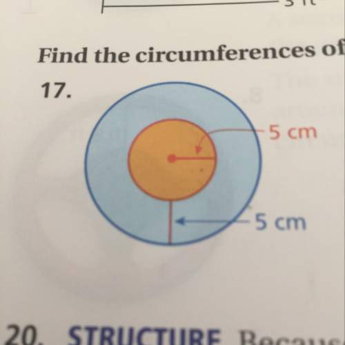 What is the circumferences of both circles