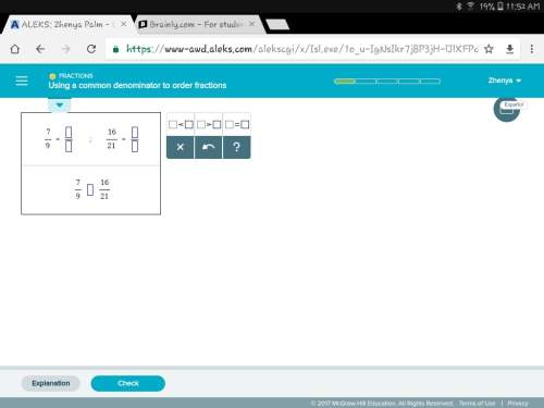 Using a commen denominator to order fraction,