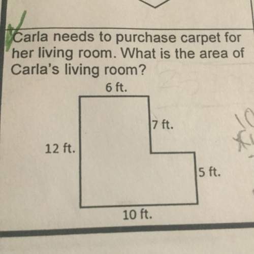 What is the area of carlas living room ?