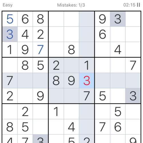 Why is this wrong in sudoku? i know i can’t put any of the same number in the same row, column, or
