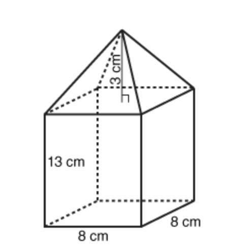 The composite figure is made up of a rectangular prism and a a0 .a1