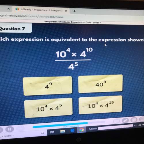 Which expression is equivalent to the expression shown