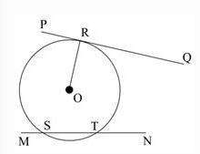 Look at the figure below:  which is the tangent to the circle? (6 points) segment