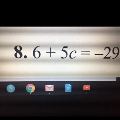 Answer the algebra problem