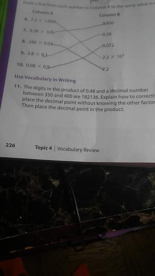 The digits in the product if 0.48 and a decimal number between 350 and 400 are 182136.explain how to