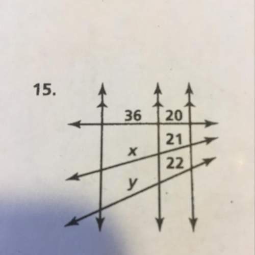 Ineed on this question: find the values of the variables?