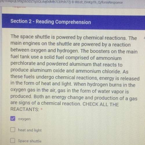 What is the reactants for this question?