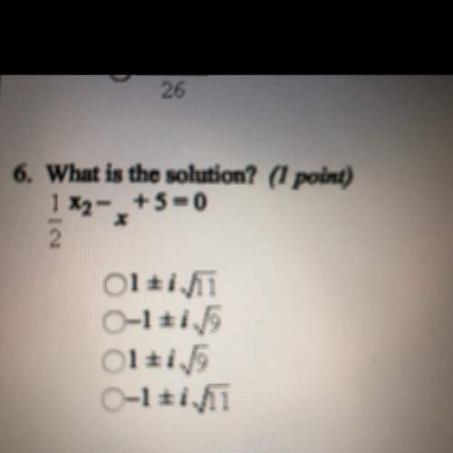 What is the solution?  1/2x2-x+5=0