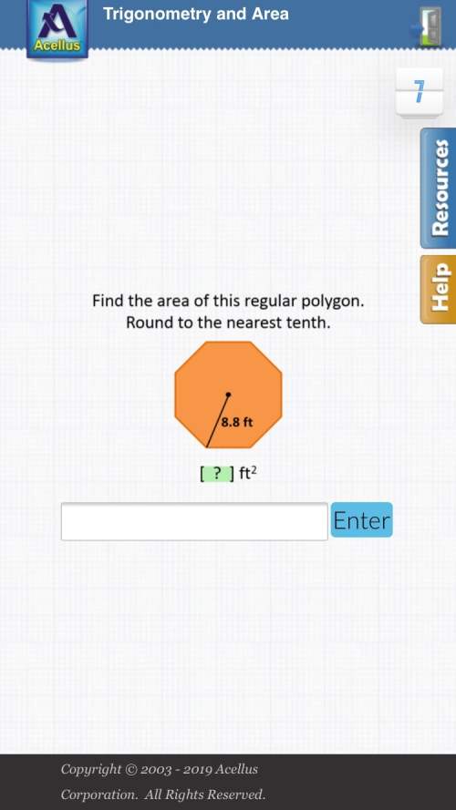 Alittle find the area of this regular polygon. round to the nearest tenth.