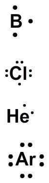 Which atom would tend to gain 1 valence electron from another atom in order to become stable?&lt;