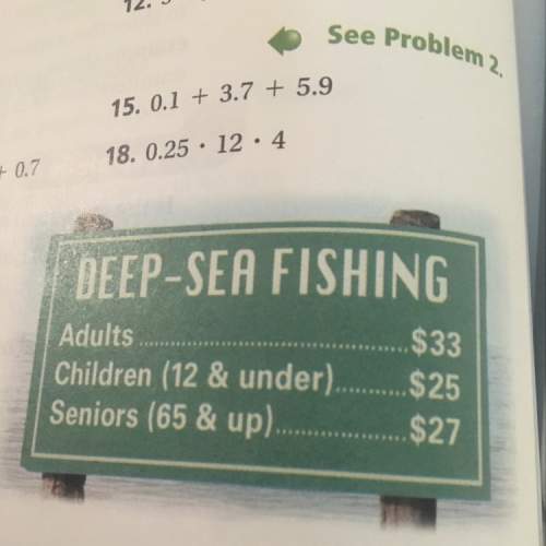 The sign at the right shows the costs for a deep-sea fishing trip. how much will the total cost for