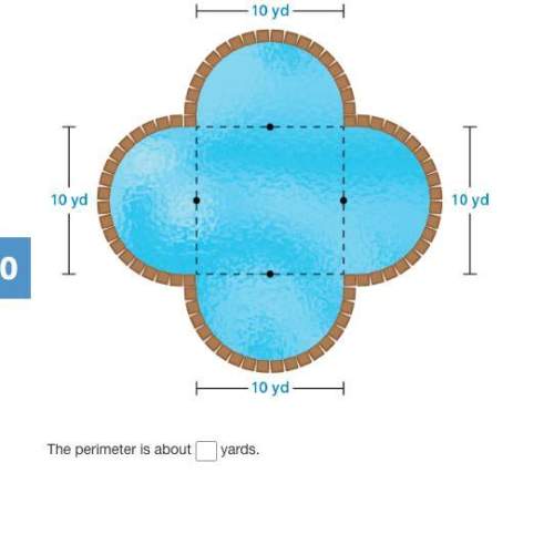 Ahotel swimming pool is made up of four semicircles and a square. find the perimeter of the swimming