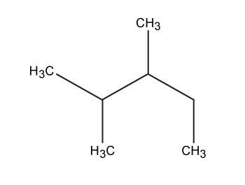 What is the name of this hydrocarbon?  2,3-dimethylpentane 3,4-dimethylbutan
