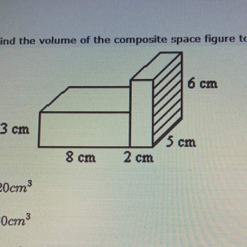 find the volume of the composite space figure to the nearest whole number.