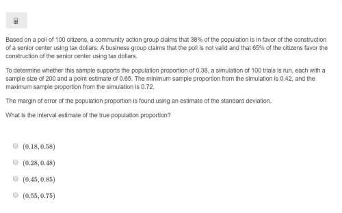 Based on a poll of 100 citizens, a community action group claims that 38% of the population is in fa