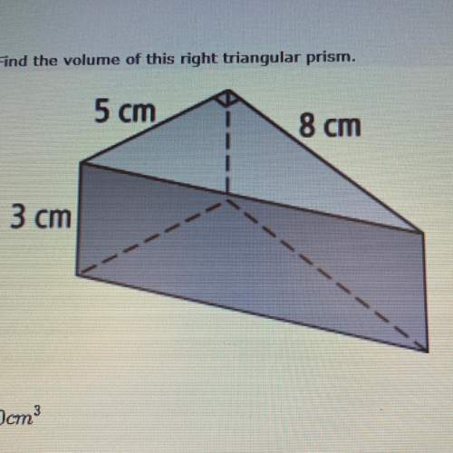 Plz !  find the volume of this right triangular prism. a. 90cm^3 b. 60