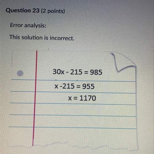 What solution is correct ?  x=
