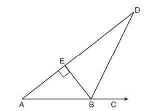 In triangle abd, be ⊥ ad and ∠ebd ≅ ∠cbd. if ∠abe = 52°, what is the measure of ∠edb?